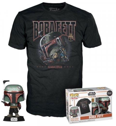 neuveden: Funko POP & Tee: Star Wars - Bobba Fett (velikost trička L)