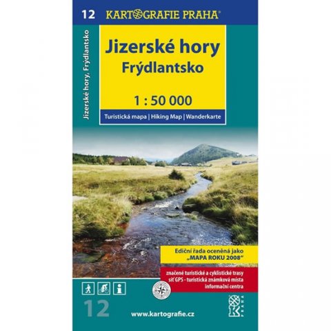 neuveden: 1: 50T (12)-Jizerské hory, Frýdlantsko (turistická mapa)