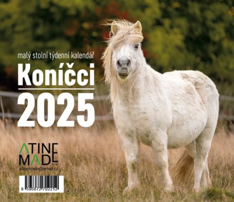 neuveden: Kalendář 2025 Koníčci, stolní, týdenní, 150 x 130 mm