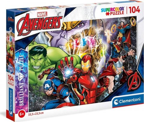 neuveden: Clementoni Puzzle Briliant - Marvel 104 dílků