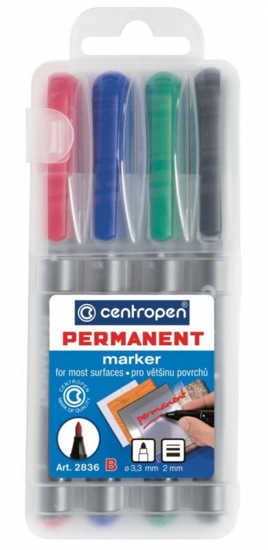 neuveden: Centropen Popisovač permanent 2836 (4 ks)