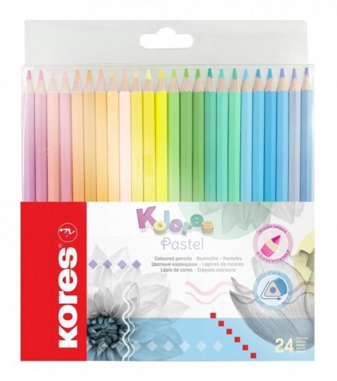 neuveden: Kores Kolores Pastel trojhranné pastelky 24 barev