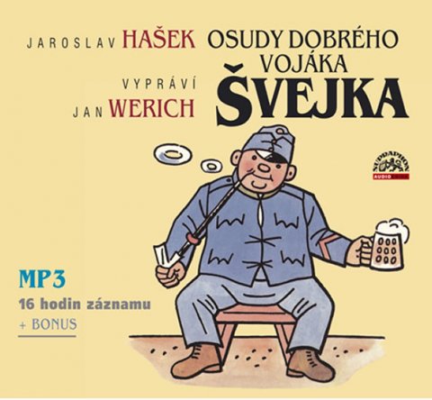 Hašek Jaroslav: Hašek: Osudy dobrého vojáka Švejka - 2 CDmp3