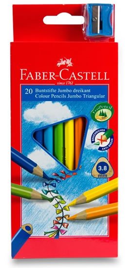 neuveden: Faber - Castell Pastelky trojhranné Junior - středně silné 20 ks