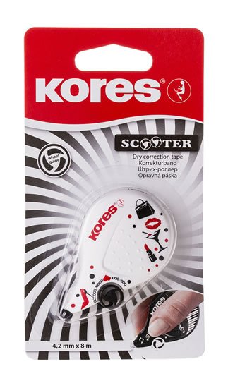 neuveden: Kores SCOOTER BLACK WHITE, mix 4,2 mm x 8 m