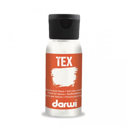 neuveden: DARWI TEX barva na textil - Bílá 50ml