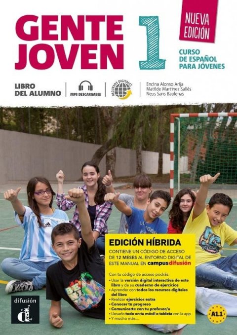 Alonso Encina: Gente Joven 1 Nueva (A1.1) – Edición híbrida Libro del alumno + Campus (12 