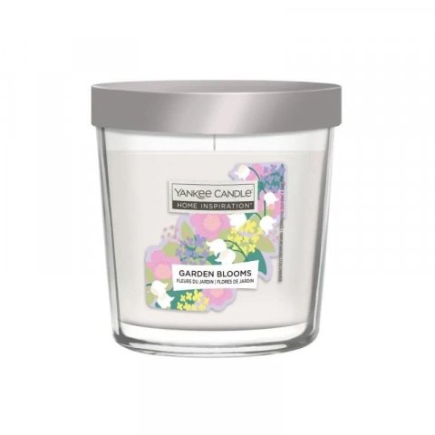 neuveden: YANKEE CANDLE HOME INSPIRATION VALUE střední svíčka ve skle Garden Blooms