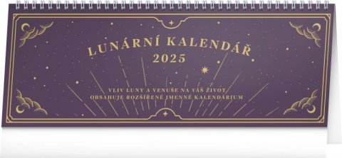 neuveden: Kalendář 2025 stolní: Lunární, 33 × 12,5 cm