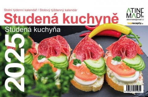 neuveden: Kalendář 2025 Studena kuchyně, stolní, týdenní, 225 x 150 mm