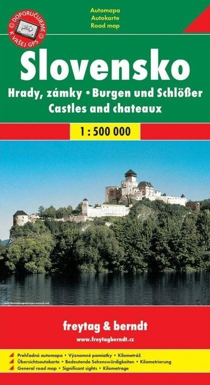 kolektiv autorů: Slovensko hrady a zámky automapa 1:500 000