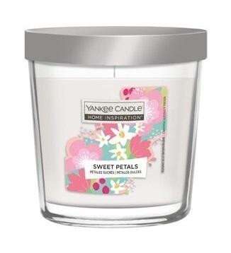 neuveden: YANKEE CANDLE HOME INSPIRATION VALUE střední svíčka ve skle Sweet Petals