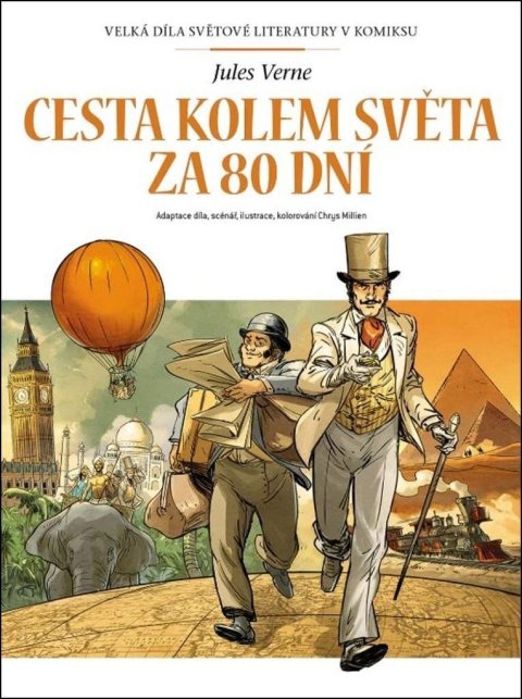 Verne Jules: Cesta kolem světa za 80 dní - Velká díla světové literatury v komiksu