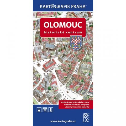 neuveden: Olomouc - Historické centrum/Kreslený plán města