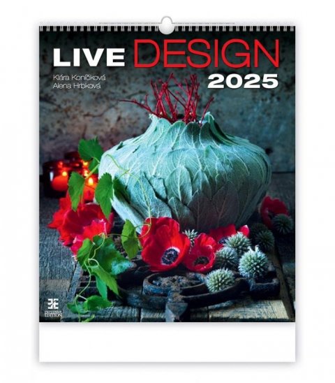 neuveden: Kalendář nástěnný 2025 - Live Design