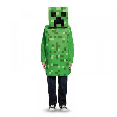 neuveden: Minecraft kostým Creeper 10-12 let