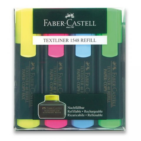 neuveden: Faber - Castell Zvýrazňovač Textliner 1548 - sada 4 ks