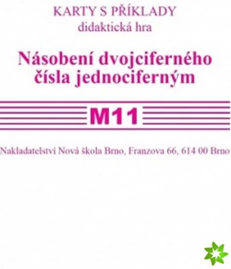 Rosecká Zdena: Sada kartiček M11 - násobení dvojciferného čísla jednociferným