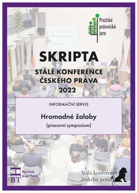 neuveden: SRIPTA SKČP Hromadné žaloby (pracovní sympozium)