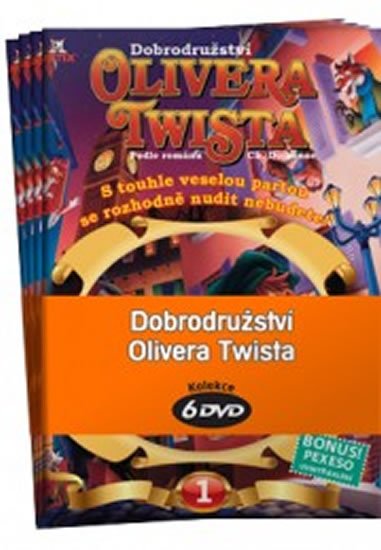 Dickens Charles: Dobrodružství Olivera Twista 1 - 6 / kolekce 6 DVD