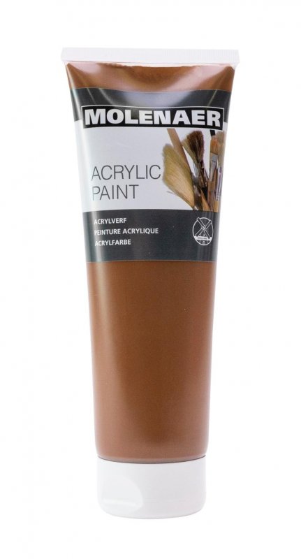 neuveden: Molenaer akrylová barva 250 ml - hnědá