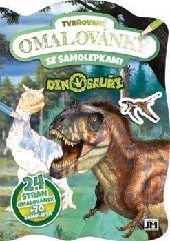 neuveden: Dinosauři - Tvarované omalovánky se samolepkami