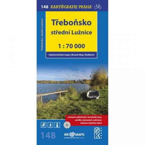 neuveden: 1: 70T(148)-Třeboňsko,střední Lužnice (cyklomapa)