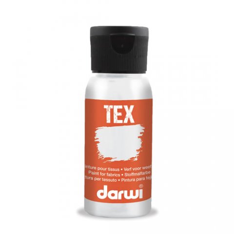 neuveden: DARWI TEX barva na textil - Perleťová bílá 50 ml