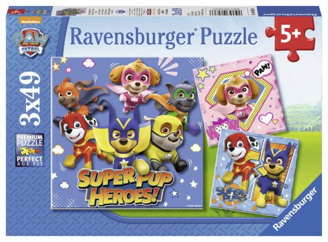 neuveden: Ravensburger Puzzle Tlapková Patrola/3x49 dílků