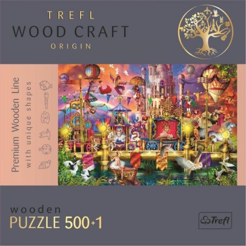 neuveden: Trefl Wood Craft Origin Puzzle Kouzelný svět 501 dílků