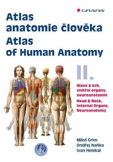 Grim Miloš: Atlas anatomie člověka II. - Hlava a krk, vnitřní orgány, neuroanatomie / A