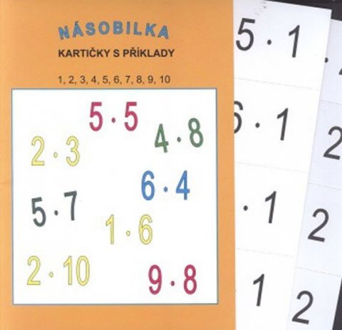 neuveden: Násobilka malá (kartičky s příklady - 12 karet, 96 příkladů)