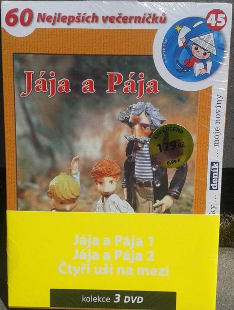 neuveden: Jája a Pája 01, 02, Čtyři uši na mezi - 3 DVD pack