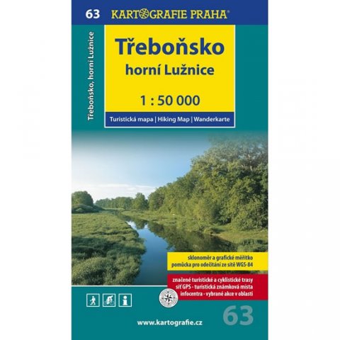 neuveden: 1: 50T (63)-Třeboňsko,horní Lužnice (turistická mapa)