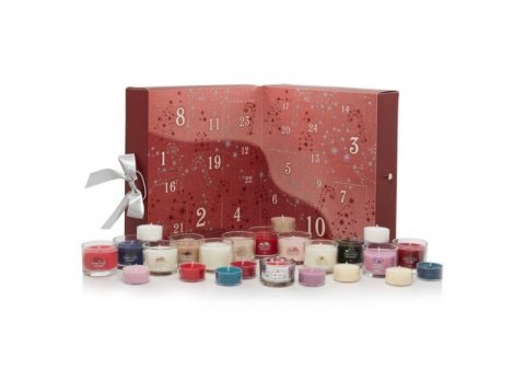 neuveden: YANKEE CANDLE dárková sada Adventní kalendář kniha, 12 ks votivních svíček 