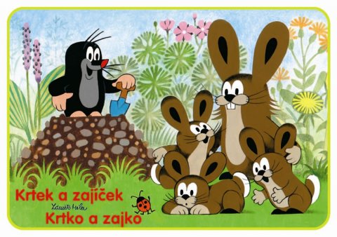 Miler Zdeněk: Krtek a zajíček - omalovánky A5