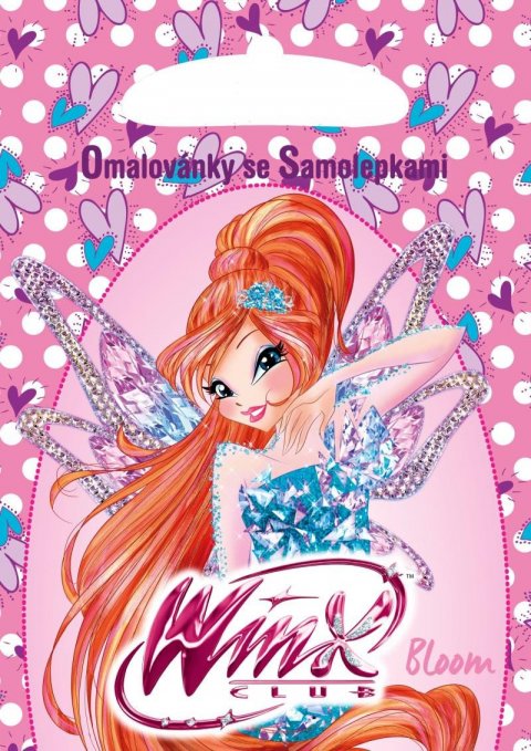 neuveden: Winx club fashion - omalovánky A5 se samolepkami