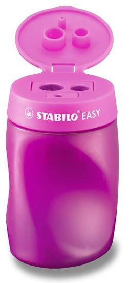 neuveden: Ořezávátko STABILO EASYsharpener se zásobníkem pro praváky růžové