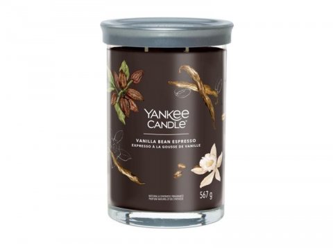 neuveden: YANKEE CANDLE Vanilla Bean Espresso svíčka 567g / 2 knoty (Signature tumble