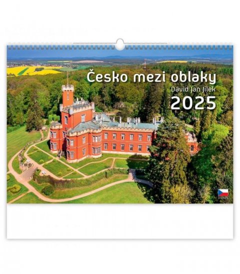 neuveden: Kalendář nástěnný 2025 - Česko mezi oblaky