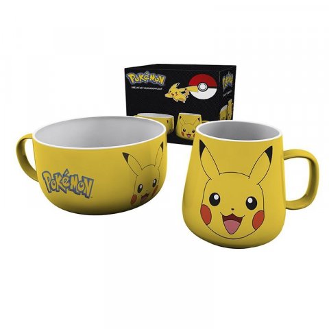 neuveden: Pokémon Snídaňový set - Pikachu (hrnek + miska)