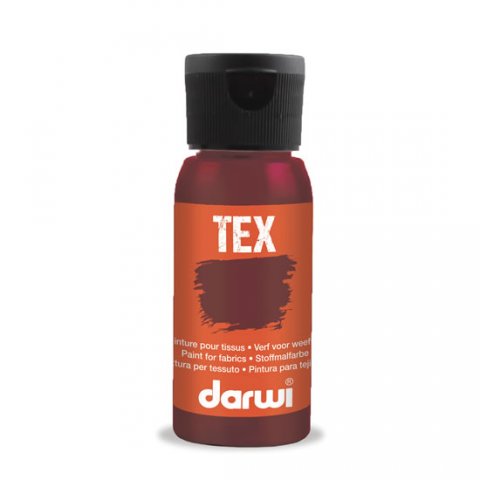 neuveden: DARWI TEX barva na textil - Červená regina 50 ml