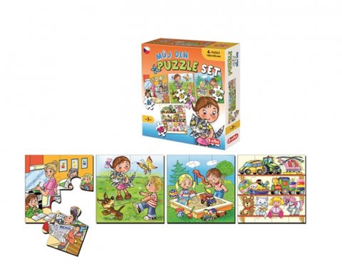 neuveden: Můj den: Puzzle set 3 v 1