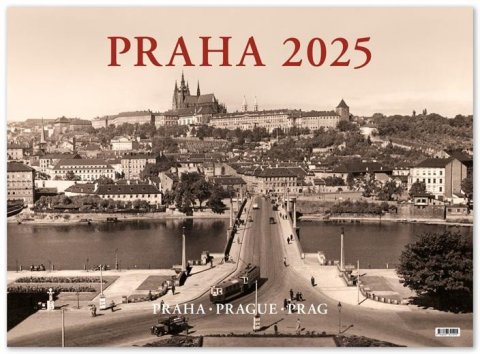 neuveden: Kalendář 2025 Praha historická - nástěnný