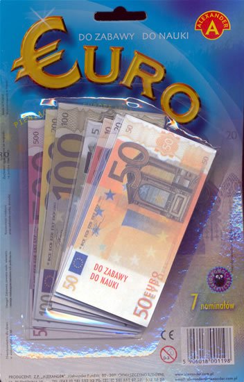 neuveden: Eura - peníze do hry na kartě