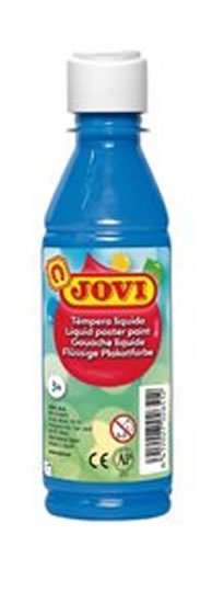 neuveden: JOVI temperová barva 250ml v lahvi modrá