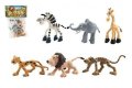 neuveden: Zvířátka veselá safari ZOO plast 9-10cm 6ks v sáčku