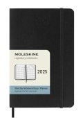 neuveden: Moleskine Měsíční diář 2025 černý S, měkký