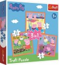 neuveden: Trefl Puzzle Peppa Pig - Úžasné nápady 3v1