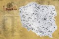 neuveden: Stírací mapa Polska Deluxe - stříbrná